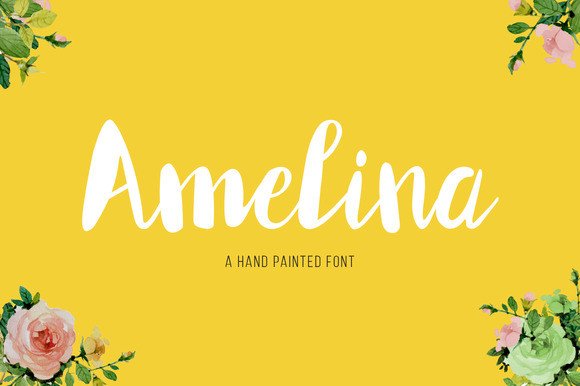 Amelina: A Hand-Painted Script Font for Web Design