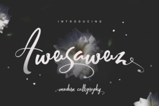 Awesawez: A Modern Script Font for Editorial Design