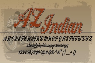 AZ Indian: A Vintage Typeface for Crafters
