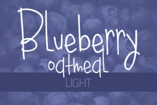 Blueberry Oatmeal Light: A Playful Typeface for Modern Campaigns