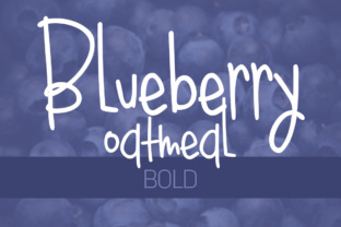 Bluebery Oatmeal Bold: A Handwritten Typeface for Editorial Warmth
