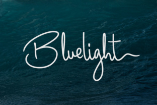Bluelight: A Modern Script Font for Editorial Design