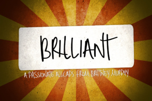 Brilliant Font: Bold All-Caps Style for Crafters