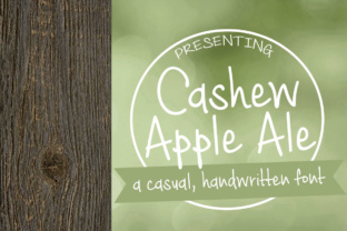 Cashew Apple Ale: A Handwritten Font for Crafters