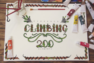 Climbing Font: A Floral Typeface for Editorial Design