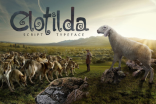 Clotilda: A Whimsical Script Font for Editorial Design