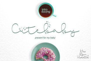 Cute Baby: A Handwritten Font for Modern Editorial Design