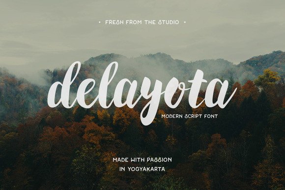 Delayota: A Handwriting Font for Polished Branding
