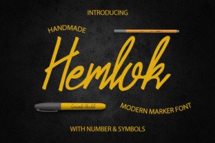 Hemlok: A Modern Marker Typeface for Editorial Design