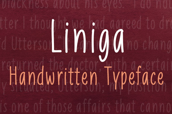 Liniga: A Friendly Handwritten Font for Your Brand