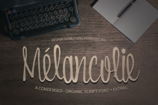 Melancolie: A Script Font for Editorial Design