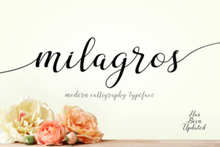 Milagros: A Handwritten Typeface for Elegant Editorial Design