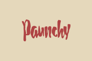 Paunchy Font Review: A Playful Typeface for Bold Branding