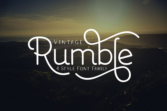 Rumble Family: A Modern Typeface for Digital Design