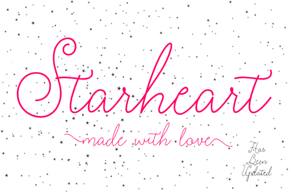 Starheart Font: Elegant Script for Makers