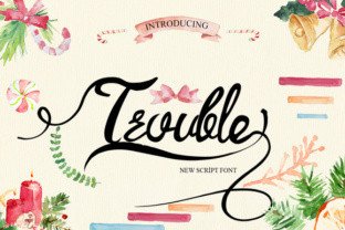Trouble Font: A Versatile Script Typeface for Branding