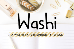 Washi: The Hand-Drawn Typeface for Clear Campaigns