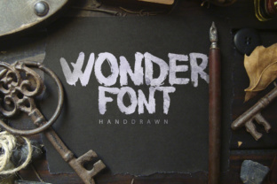 Wonder Font: A Handbrushed Typeface for Editorial Design