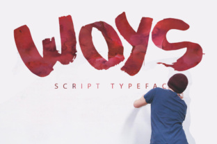 Woys: A Hand-Painted Typeface for Editorial Design