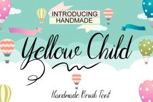Yellow Child: A Handmade Script Font for Bold Branding